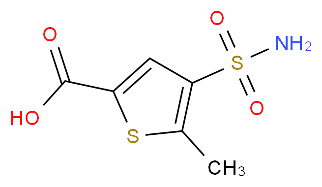 5-methyl-4-sulfamoylthiophene-2-carboxylic acid_分子结构_CAS_)