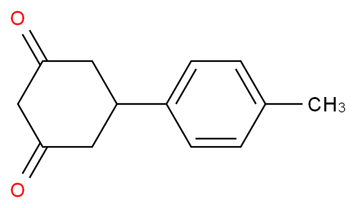5-(4-methylphenyl)cyclohexane-1,3-dione_分子结构_CAS_61888-37-7