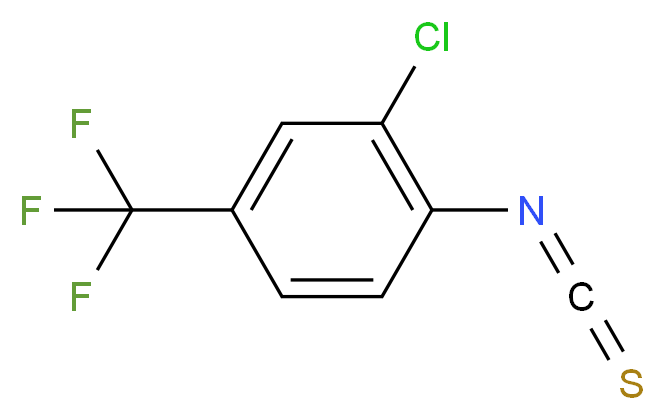 2-Chloro-4-(trifluoromethyl)phenyl isothiocyanate 97%_分子结构_CAS_175205-38-6)