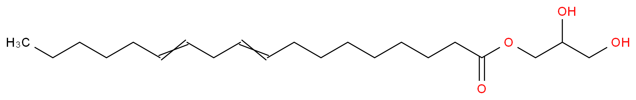 2,3-dihydroxypropyl octadeca-9,12-dienoate_分子结构_CAS_2277-28-3