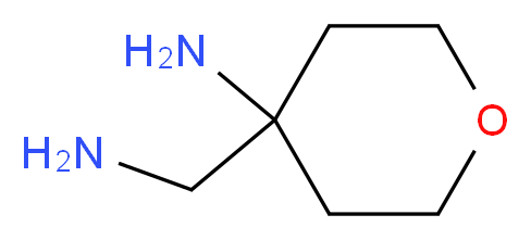 4-(aminomethyl)oxan-4-amine_分子结构_CAS_)