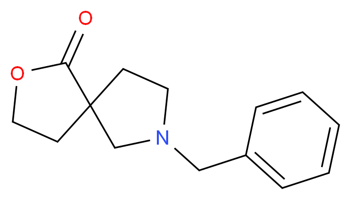 7-benzyl-2-oxa-7-azaspiro[4.4]nonan-1-one_分子结构_CAS_119102-90-8