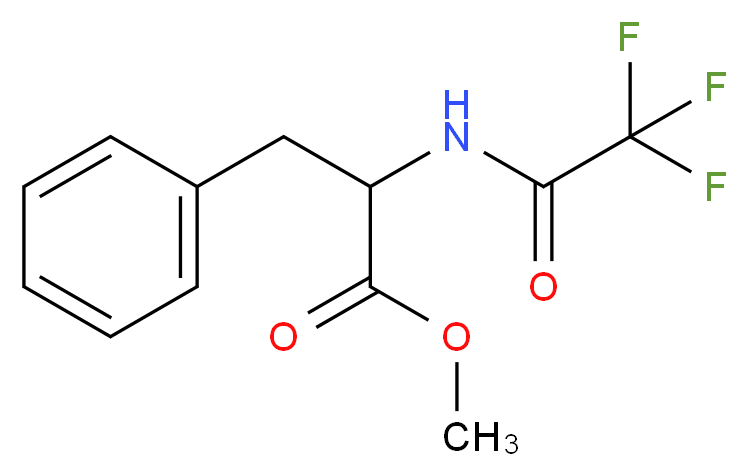 methyl 3-phenyl-2-(trifluoroacetamido)propanoate_分子结构_CAS_23635-30-5