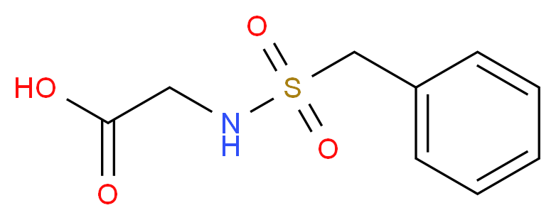 2-phenylmethanesulfonamidoacetic acid_分子结构_CAS_6966-44-5
