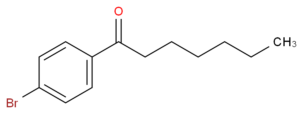1-(4-bromophenyl)heptan-1-one_分子结构_CAS_99474-02-9