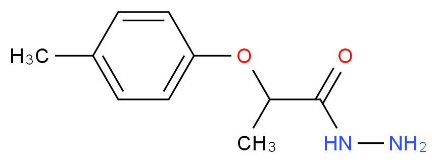 2-(4-Methylphenoxy)propanohydrazide_分子结构_CAS_83798-16-7)