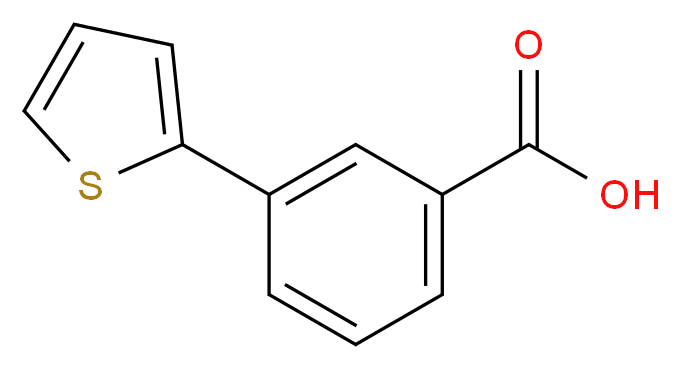 3-(2-Thienyl)benzoic acid_分子结构_CAS_29886-63-3)