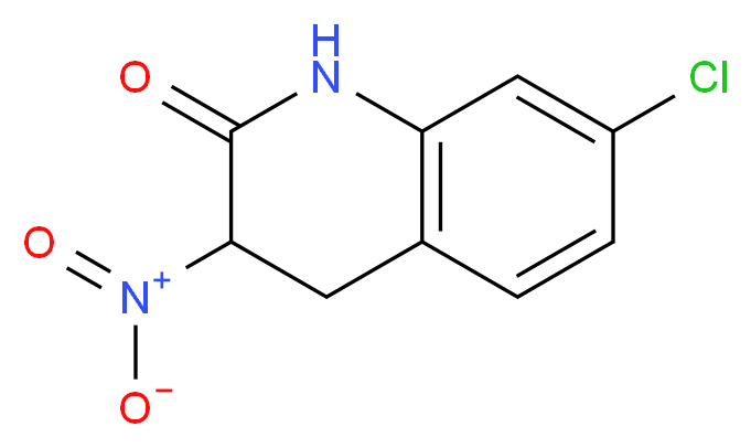 7-CHLORO-3-NITRO-3,4-DIHYDRO-1H-QUINOLIN-2-ONE_分子结构_CAS_147778-05-0)