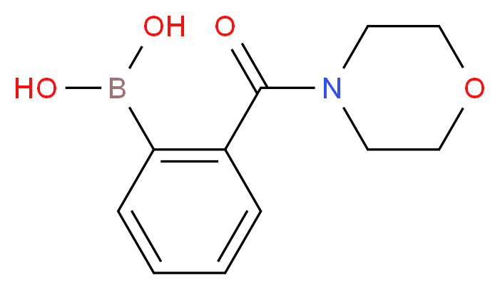 2-(4-吗啉基羰基)苯硼酸_分子结构_CAS_874219-17-7)