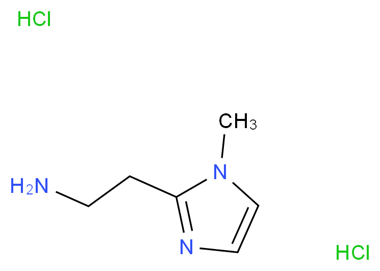 2-(1-methyl-1H-imidazol-2-yl)ethan-1-amine dihydrochloride_分子结构_CAS_87786-06-9