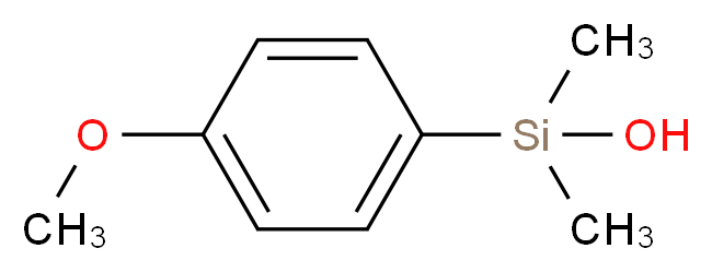 (4-methoxyphenyl)dimethylsilanol_分子结构_CAS_22868-26-4