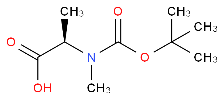 Boc-N-Me-D-Ala-OH_分子结构_CAS_19914-38-6)