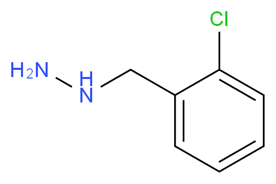 1-[(2-chlorophenyl)methyl]hydrazine_分子结构_CAS_)