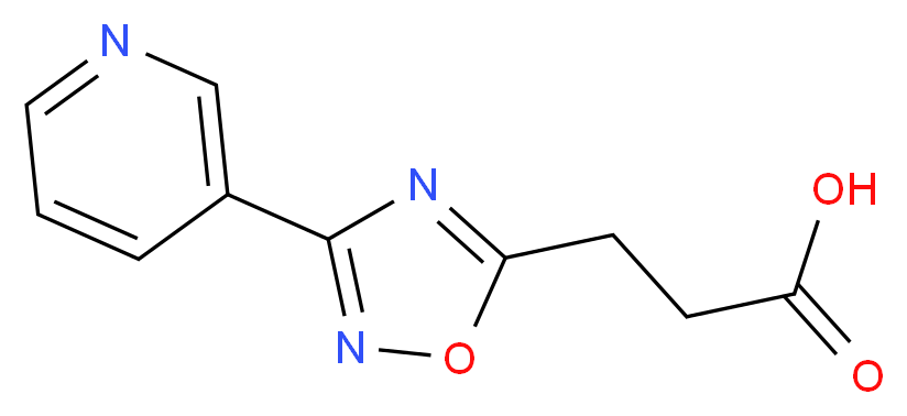 3-(3-pyridin-3-yl-1,2,4-oxadiazol-5-yl)propanoic acid_分子结构_CAS_876716-11-9)