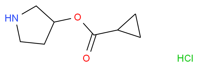 3-Pyrrolidinyl cyclopropanecarboxylate hydrochloride_分子结构_CAS_)