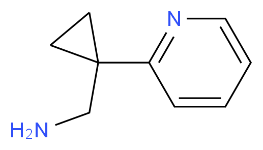 [1-(pyridin-2-yl)cyclopropyl]methanamine_分子结构_CAS_812640-83-8