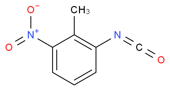 1-isocyanato-2-methyl-3-nitrobenzene_分子结构_CAS_23695-15-0