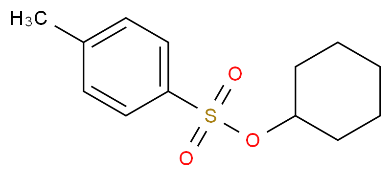 cyclohexyl 4-methylbenzene-1-sulfonate_分子结构_CAS_953-91-3