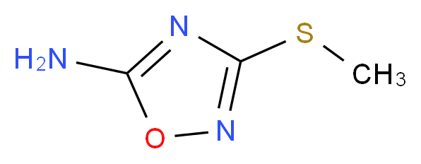 3-(methylsulfanyl)-1,2,4-oxadiazol-5-amine_分子结构_CAS_55864-39-6