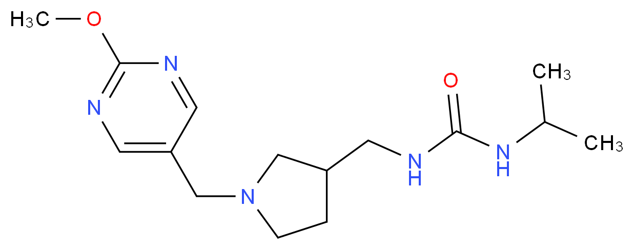 N-isopropyl-N'-({1-[(2-methoxypyrimidin-5-yl)methyl]pyrrolidin-3-yl}methyl)urea_分子结构_CAS_)