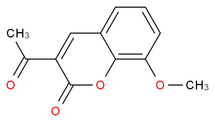 3-acetyl-8-methoxy-2H-chromen-2-one_分子结构_CAS_5452-39-1)