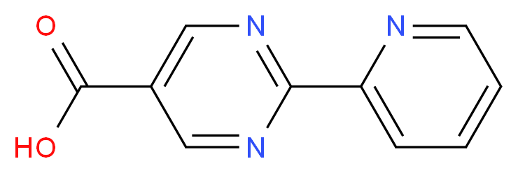 2-(pyridin-2-yl)pyrimidine-5-carboxylic acid_分子结构_CAS_933988-22-8