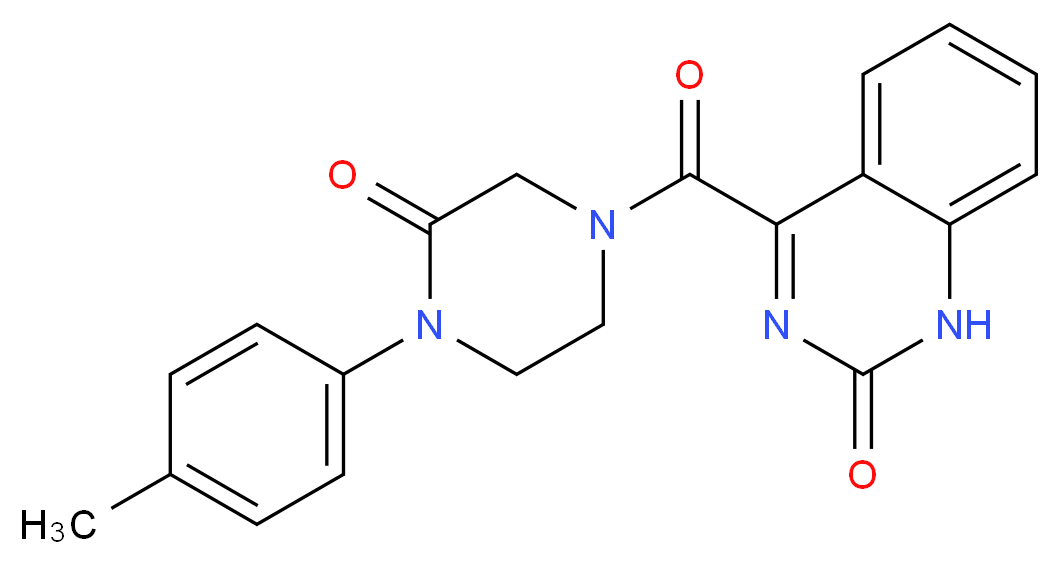 4-{[4-(4-methylphenyl)-3-oxo-1-piperazinyl]carbonyl}-2(1H)-quinazolinone_分子结构_CAS_)