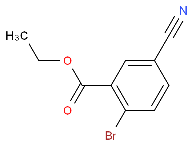 ethyl 2-bromo-5-cyanobenzoate_分子结构_CAS_1261585-44-7