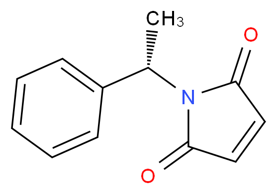 1-[(1S)-1-phenylethyl]-2,5-dihydro-1H-pyrrole-2,5-dione_分子结构_CAS_60925-76-0