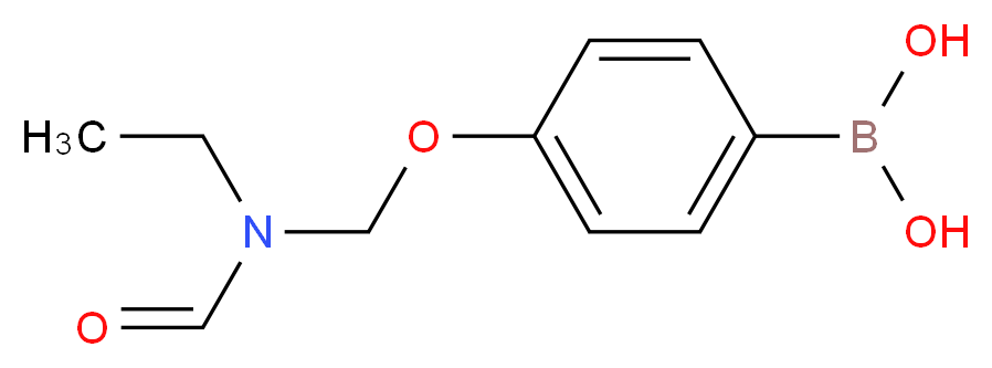 {4-[(N-ethylformamido)methoxy]phenyl}boronic acid_分子结构_CAS_913835-29-7
