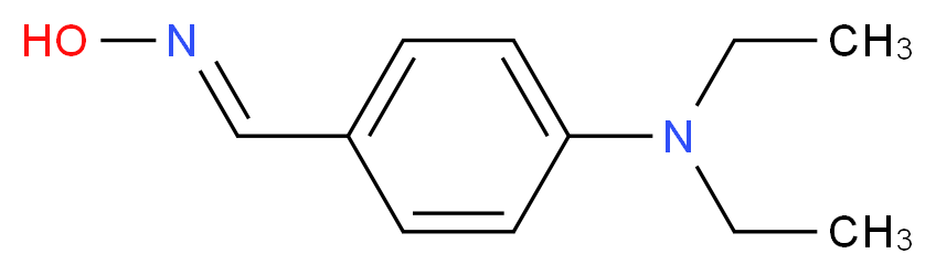 N,N-diethyl-4-[(1E)-(hydroxyimino)methyl]aniline_分子结构_CAS_54376-65-7
