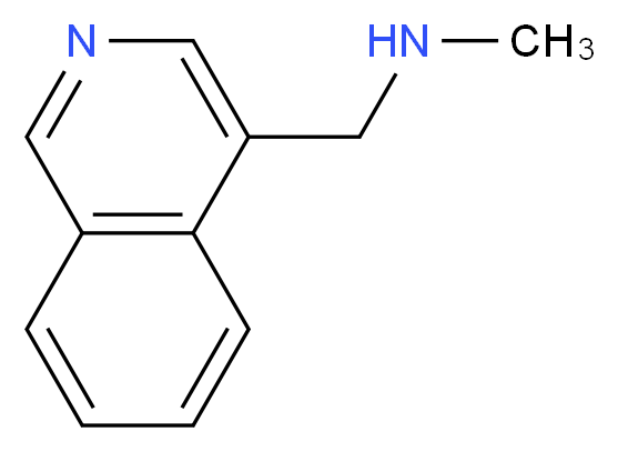 N-methyl-(isoquinolin-4-ylmethyl)amine_分子结构_CAS_157610-82-7)