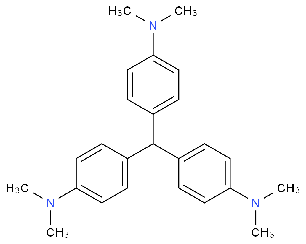 4-{bis[4-(dimethylamino)phenyl]methyl}-N,N-dimethylaniline_分子结构_CAS_603-48-5