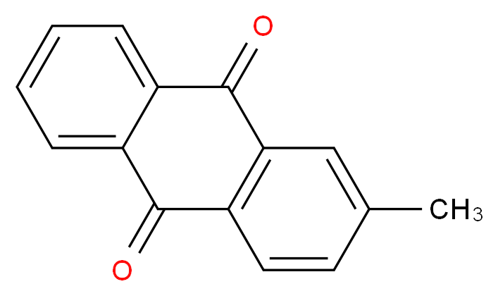 2-methyl-9,10-dihydroanthracene-9,10-dione_分子结构_CAS_84-54-8