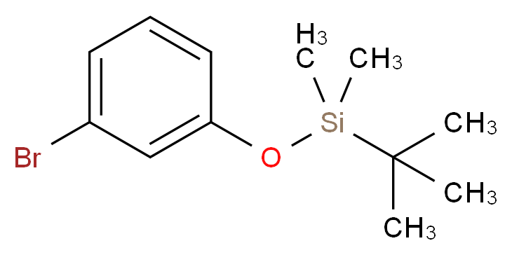 3-bromophenoxy(tert-butyl)dimethylsilane_分子结构_CAS_65423-56-5