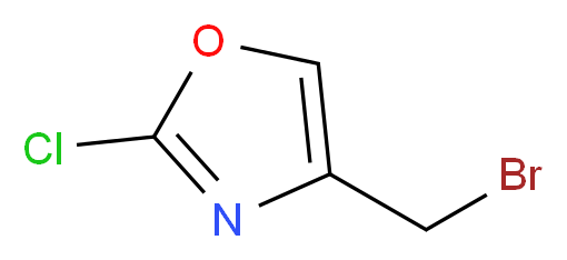 4-(bromomethyl)-2-chloro-1,3-oxazole_分子结构_CAS_706789-08-4