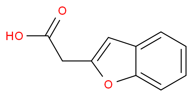 2-(1-benzofuran-2-yl)acetic acid_分子结构_CAS_62119-70-4