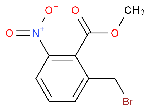 Methyl 2-(bromomethyl)-6-nitrobenzoate_分子结构_CAS_61940-21-4)