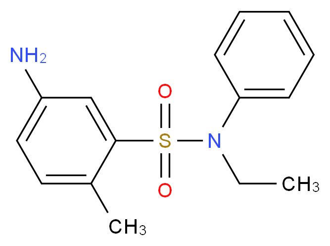 5-Amino-N-ethyl-2-methyl-N-phenylbenzenesulfonamide_分子结构_CAS_51123-09-2)