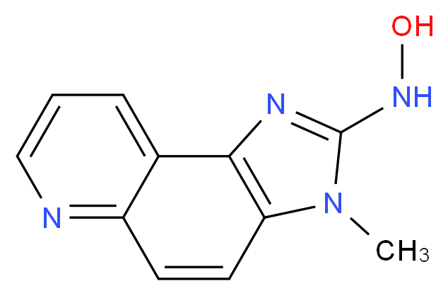 2-Hydroxyamino-3-methyl-3H-imidazo[4,5-f]quinoline_分子结构_CAS_77314-23-9)