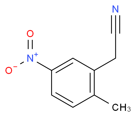 2-(2-METHYL-5-NITROPHENYL)ACETONITRILE_分子结构_CAS_409082-11-7)