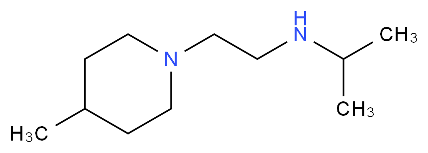 [2-(4-methylpiperidin-1-yl)ethyl](propan-2-yl)amine_分子结构_CAS_915924-65-1
