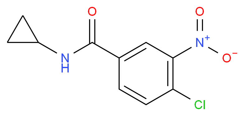4-chloro-N-cyclopropyl-3-nitrobenzamide_分子结构_CAS_90797-58-3