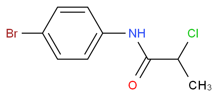 N-(4-Bromophenyl)-2-chloropropanamide_分子结构_CAS_)