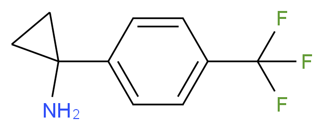 1-[4-(trifluoromethyl)phenyl]cyclopropan-1-amine_分子结构_CAS_474709-86-9