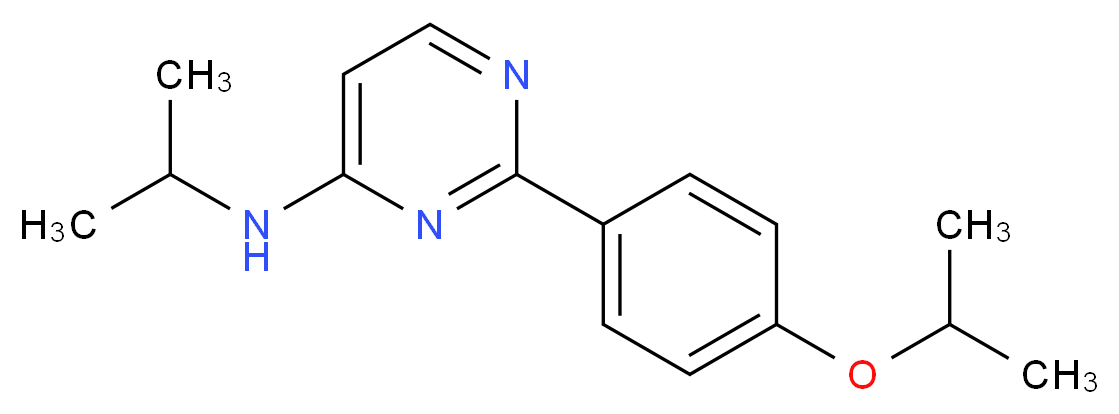 2-(4-isopropoxyphenyl)-N-isopropylpyrimidin-4-amine_分子结构_CAS_)