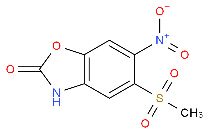 5-methylsulfonyl-6-nitro-3h-1,3-benzoxazol-2-one_分子结构_CAS_31770-95-3)