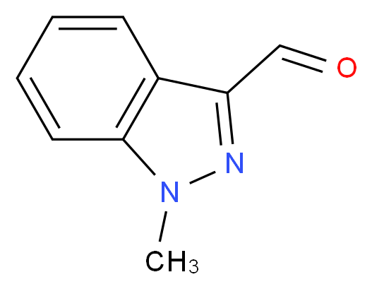 1-Methyl-1H-indazole-3-carboxaldehyde 97%_分子结构_CAS_4002-83-9)