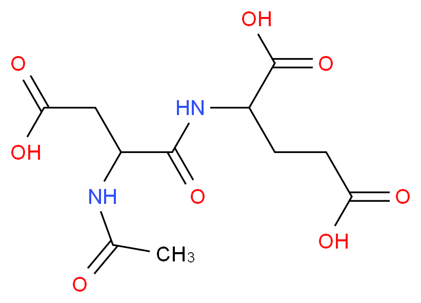 2-(3-carboxy-2-acetamidopropanamido)pentanedioic acid_分子结构_CAS_3106-85-2