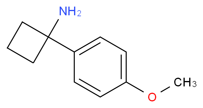 1-(4-METHOXYPHENYL)CYCLOBUTANAMINE_分子结构_CAS_1017387-07-3)